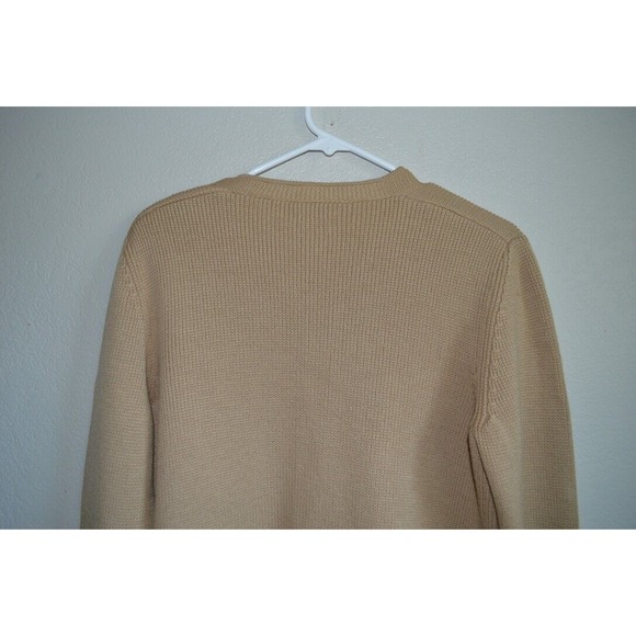 Vintage 1960s Charles Sumner Boston Wool Cardigan Sweater V-Neck Size L - Picture 3 of 8